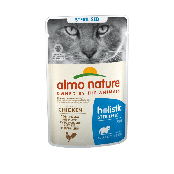 Almo Nature (Альмо Натюр) Cat Sterilised Chicken - Влажный корм для стерилизованных кошек с курицей 70 г