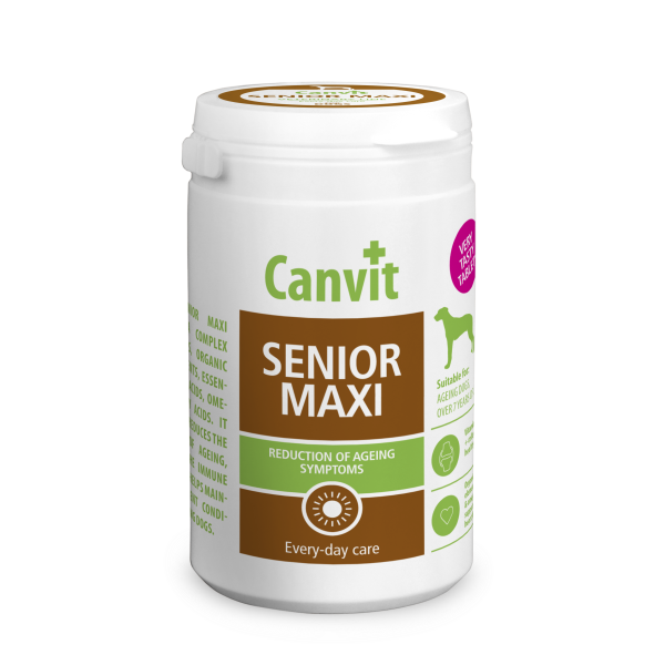 Сanvit (Канвит) Senior Maxi for dogs - Общеукрепляющий комплекс для собак, замедляет признаки старения 230 г