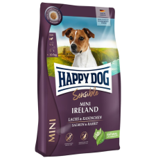 Happy Dog (Хепи Дог) Salmon & Rabbit Sensible Ireland Adult Mini - Сухой корм для взрослых собак мелких пород для здоровья шерсти с мясом лосося и кролика 10 кг