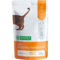 Nature's Protection (Нейчер Протекшн) Cat Neutered with Poultry and Cranberries - Влажный корм для кошек после стерилизации с мясом птицы и клюквой 100 г