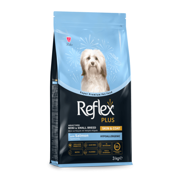 Reflex Plus (Рефлекс Плюс) Dog Salmon Skin & Coat Small Breed - Сухой корм для собак маленьких пород с лососем для ухода за кожей и шерстью 3 кг