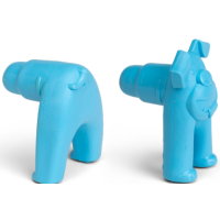 West Paw (Вест Пав) Zogoflex Toppl Stopper Blue - Аксессуар Топпл стоппер дополняет игрушку-пазл Toppl голова (8х4х6 см), хвост (6х5х5 см)
