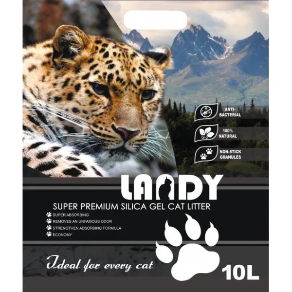 Landy (Ленди) Silica Gel Cat Litter - Наполнитель силикагелевый для кошачьих туалетов 10 л