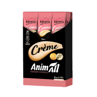 AnimAll (Энимал) Crème Cat Salmon - Жидкое лакомство для кошек со вкусом лосося 6Х15 г