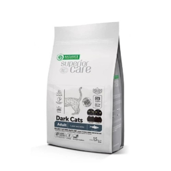 Nature’s Protection (Натур Протекшн) Superior Care Cat GF Adult Black Coat Herring - Сухой корм для взрослых котов с черной шерстью с сельдью 7 кг