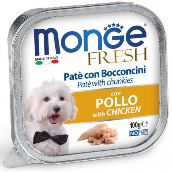 Monge (Монже) Dog Fresh Chicken - Влажный корм для собак с курицей 0.1 кг