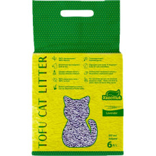 Хвостик Тофу Лаванда - Наповнювач для котячих туалетів соєвий з ароматом лаванди 6 л