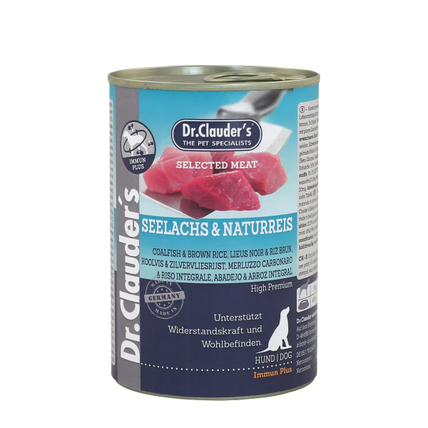 Dr.Clauder’s (Клаудер) Selected Meat Dog White Fish & Brown Rice All Life Stages All Breeds - Влажный корм для собак всех возрастов и всех пород с мясом белой рыбы и коричневым рисом 400 г