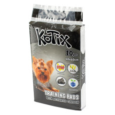 Kotix (Котикс) Pet Training Pads Activated Carbon Premium - Пеленки для собак одноразовые экстрабсорбирующие с активированным углем 60x60 см 10 шт.