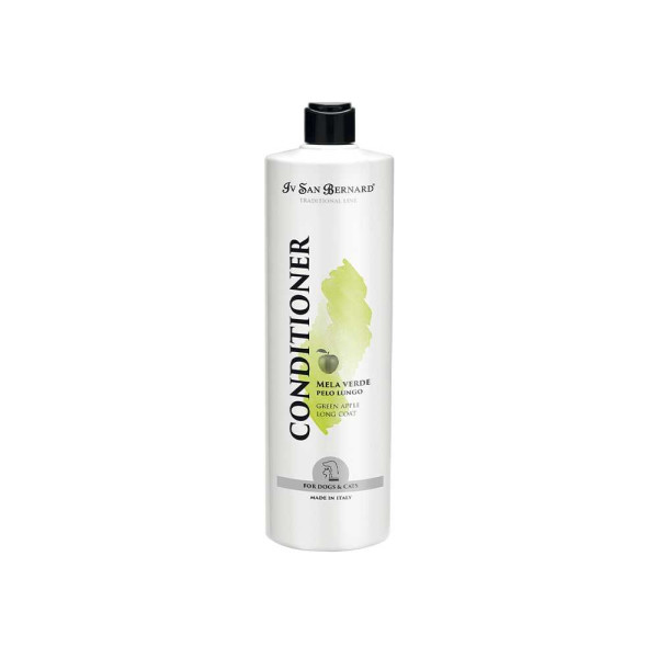 Iv San Bernard (Ив Сан Бернард) Cat & Dog Conditioner Green Apple Long Hair Adult All Breeds - Кондиционер для взрослых собак и котов всех пород с длинной шерстью с ароматом зелёного яблока 500 мл