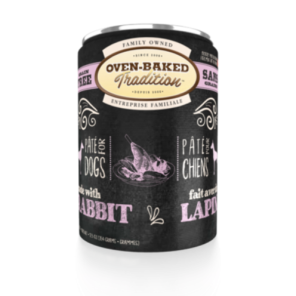 Oven-Baked (Овен-Бэйкд) Tradition Dog Grain Free Pate Fresh Rabbit Meat - Беззерновой паштет для собак всех пород и всех возрастов со свежим мясом кролика 354 г