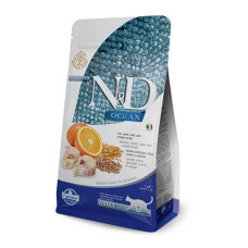 Farmina (Фарміна) Cat N&D Ocean Cod, Spelt, Oats & Orange Adult - Сухий корм для дорослих котів (тріска) 5 кг