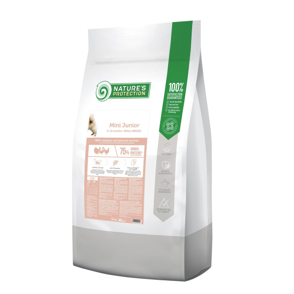 Nature\'s Protection (Натур Протекшн) Care Dog Mini Junior Small Breeds - Сухой корм для юниоров маленьких пород с мясом птицы 18 кг