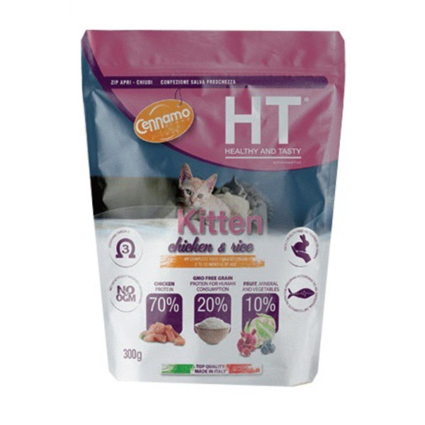 Cennamo HT (Ашти) Kitten Chicken & Rice - Cухой корм для котят 0.3 кг