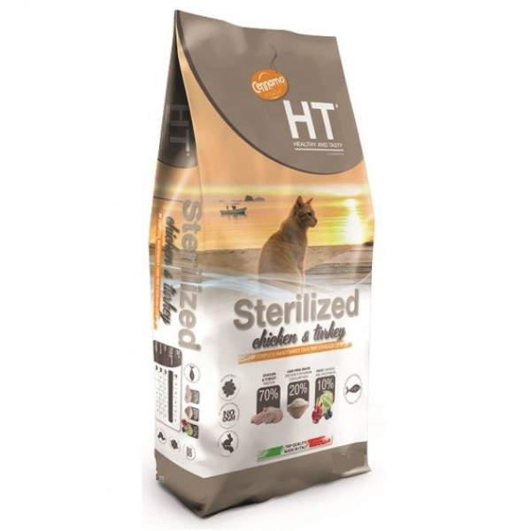 Cennamo HT (Ашти) Cat Adult Sterilized Chicken & Turkey - Cухой корм для котов 2 кг