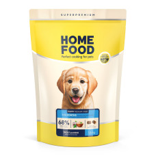 Home Food (Хоум Фуд) Dog Puppy Medium & Maxi Hypoallergenic Trout & Rice - Сухий гіпоалергенний корм для цуценят середніх і великих порід з м’ясом форелі та рисом 1.6 кг