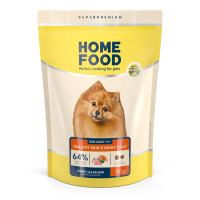 Home Food (Хоум Фуд) Dog Adult Mini Healthy Skin and Shiny Coat Turkey & Salmon - Cухой корм для собак мелких пород здоровая кожа и блеск шерсти индейка и лосось 700 г