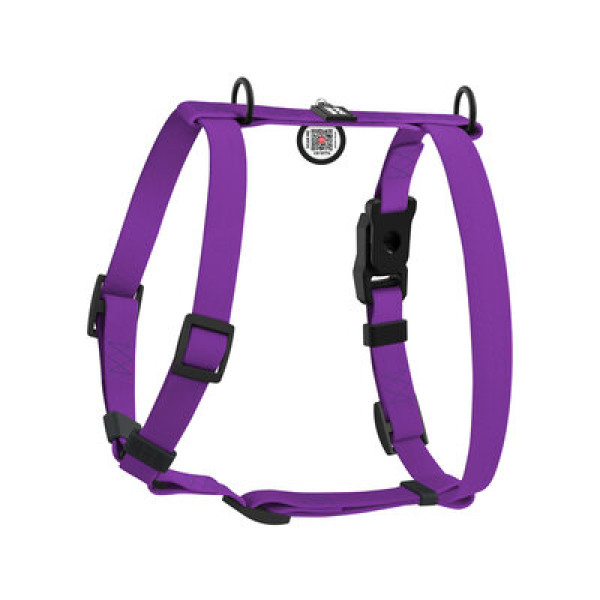 WauDog (ВауДог) Magnet - Шлея для собак анатомическая водостойкая с магнитной пряжкой фиолетовая (Ш 15 мм, А 28-42 см, В 32-52 см) S