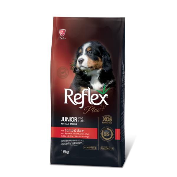 Reflex Plus (Рефлекс Плюс) Puppy Large Breed Lamb & Rice - Сухой корм для щенков крупных пород с ягнёнком и рисом 18 кг