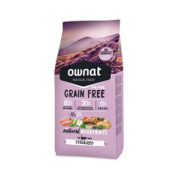 Ownat Cat Sterilised Adult Grain Free Chicken & Turkey - Сухой беззерновой корм для стерилизованных котов с курицей и индейкой 1 кг