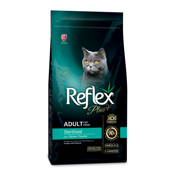 Reflex Plus (Рефлекс Плюс) Cat Sterilised Chicken - Сухой корм для стерилизованных котов с курицей 15 кг