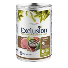 Exclusion (Ексклюжн) Dog Adult Turkey All Breeds - Вологий корм для дорослих собак всіх порід з м’ясом індички 400 г