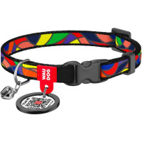 Ошейник, "Витраж", пласт. фастекс, Ш 10 мм, Дл 20-30 см, XS, WAUDOG Nylon c QR