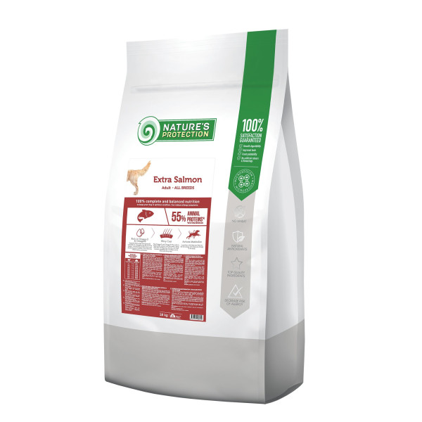 Nature’s Protection (Натур Протекшн) Extra Adult All Breeds Salmon - Сухой корм для взрослых собак всех пород с лососем 18 кг