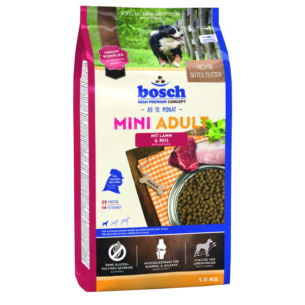 Bosch (Бош) HPC Mini Adult Dog Lamb&Rice - Сухой корм для взрослых собак мелких пород ягненок с рисом 1 кг