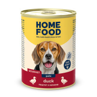 Home Food (Хоум Фуд) Dog Grain Free Duck Adult - Влажный беззерновой корм для взрослых собак всех пород паштет с мясом утки и курицы 360 г
