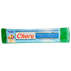 INABA (Інаба) Dog Churu Mousse With Chicken&Tuna - Ласощі для собак мус вершковий з куркою та тунцем 14 г