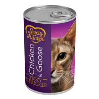 Lovely Hunter (Лавли Хантер) Sterilised Chicken and Goose - Влажный корм для взрослых кошек после стерилизации с курятиной и гусем 400 г