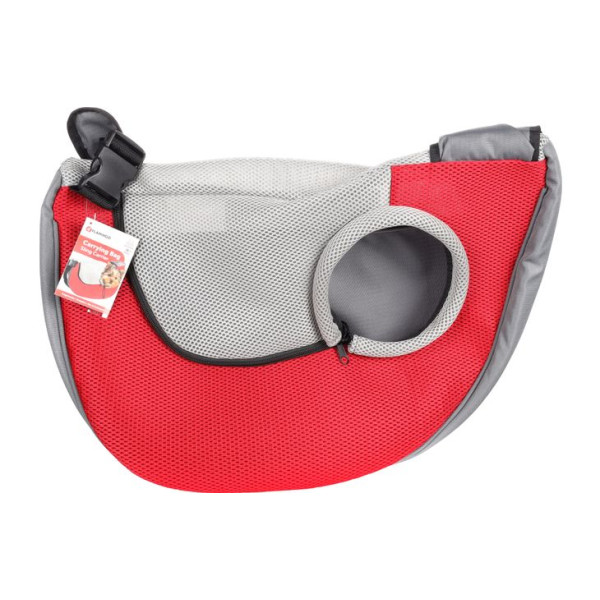 Flamingo (Фламинго) Front carrier Skip Red & Grey - Сумка переноска для собак 50х14х33 см
