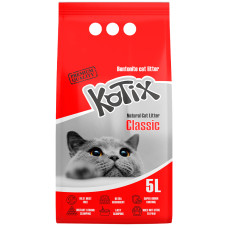 Kotix (Котикс) Bentonite White - Бентонитовый наполнитель для кошачьего туалета 5 л