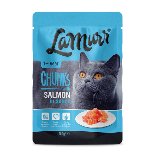 La Murr (Ля Мурр) Cat Salmon in Sauce - Влажный корм для кошек с лососем в соусе 100 г