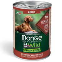 Monge (Монж) Bwild Dog Adult All Breed Agnello - Влажный корм для собак всех пород беззерновой с ягненком и кабачками 400 г