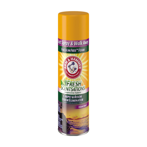 Arm & Hammer (Арм & Хаммер) Fresh Scentsations - Спрей для устранения запахов на коврах с насыщенным ароматом тропических цитрусовых 425 г