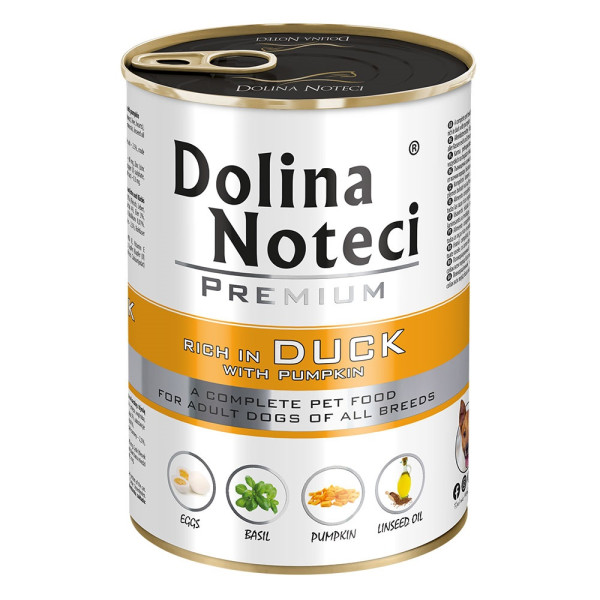 Dolina Noteci (Долина Нотецы) Dog Premium With Duck - Влажный корм для собак с уткой и тыквой 400 г