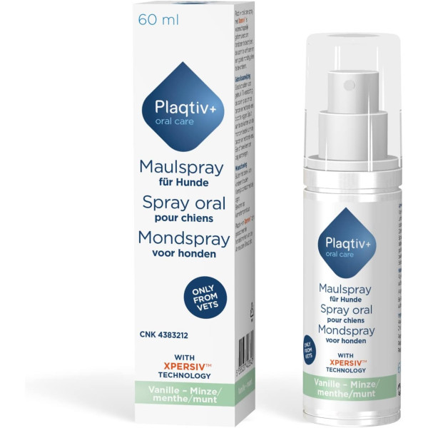 Plaqtiv+ (ПлегТив) Oral Spray - Спрей для ухода за полостью рта собак 60 мл