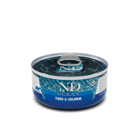 Farmina (Фармина) Cat N&D Ocean Grain Free Tuna & Salmon Adult - Влажный беззерновой корм для взрослых котов с мясом тунца и лосося 70 г