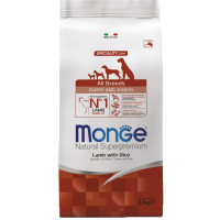 Monge (Монж) Dog Chicken & Rice Puppy & Junior All Breeds - Сухой корм для щенков всех пород с мясом ягнёнка и рисом 2.5 кг