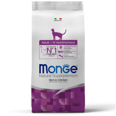 Monge (Монж) Cat Chicken Adult - Сухий корм для дорослих котів з м’ясом курки 1.5 кг