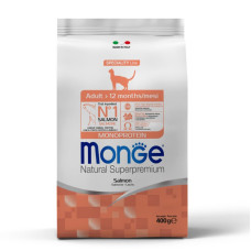Monge (Монж) Cat Salmon Monoprotein Adult - Сухий монопротеїновий корм для дорослих котів з м’ясом лосося 400 г