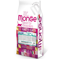 Monge (Монж) Cat Chiсken Hairball Adult - Сухой корм для взрослых котов для выведения шерсти с мясом курицы 10 кг