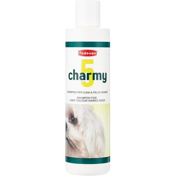 Padovan (Падован) Charmy5 Dog Shampoo - Шампунь для собак со светлой или белой шерстью 250 мл