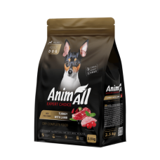 Animall (Энимал) Dog Small Breed Fresh Turkey and Lamb - Сухой корм для собак мелких пород со свежей индейкой и ягненком 2.5 кг