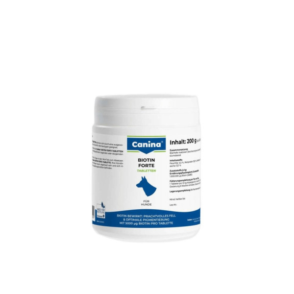 Canina (Канина) Biotin Forte Tabletten - Витамины для собак, интенсивный курс для шерсти (60 табл) 200 г