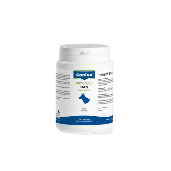 Canina ( Канина) Petvital GAG - Витамины для собак, глюкозамин с экстрактом мидий, для суставов и тканей (180 табл) 180 г
