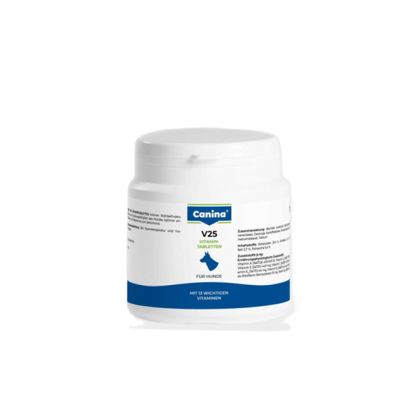 Canina (Канина) V25 Vitamintabletten - Витамины для собак, поливитаминный комплекс (30 табл) 100 г