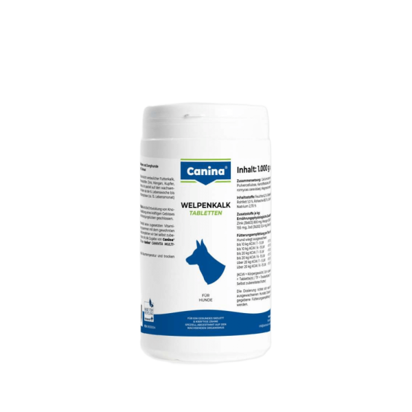 Canina (Канина) Welpenkalk - Витамины для укрепления зубов и костей у щенков (1000 табл) 1000 г